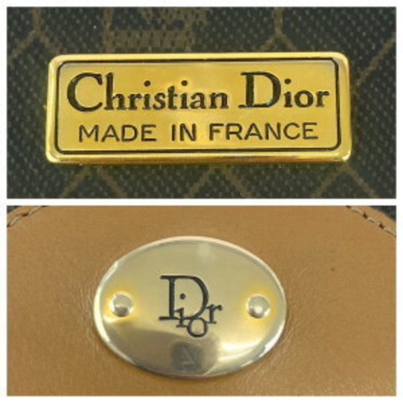 Dior Honeycomb Pattern Brown Chain Crossbody Pochette - Picture 4 of 9